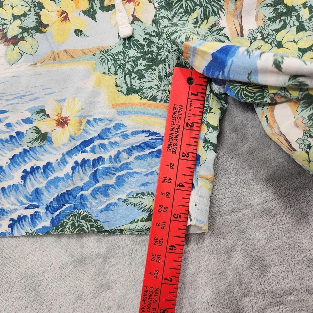Marine Layer Swim Trunks Mens M Hawaiian Floral Tropical Mahalo Lined Drawstring